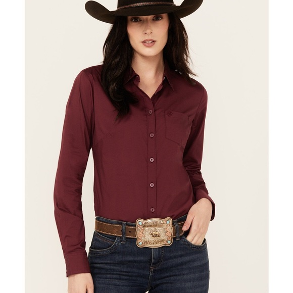 Ariat Women’s Real Kirby Long Sleeve Button-down Stretch Western Shirt - Picture 2 of 8